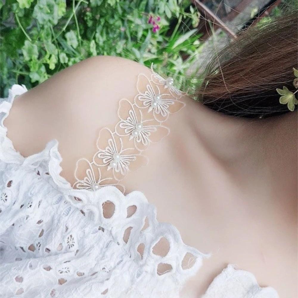 Sexy Anti-slip Lace Bra Strap Elastic Butterfly Flower Shape Shoulder Strap Adjustable Floral Bra Straps Bridal Wedding Party