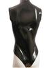 Sexy Women Pu 3D Bust High Cut Bodysuit Latex Ammonia Shaping Sexy Tights Open Crotch Pvc Shiny Cosplay Maid Leotard Plus Size