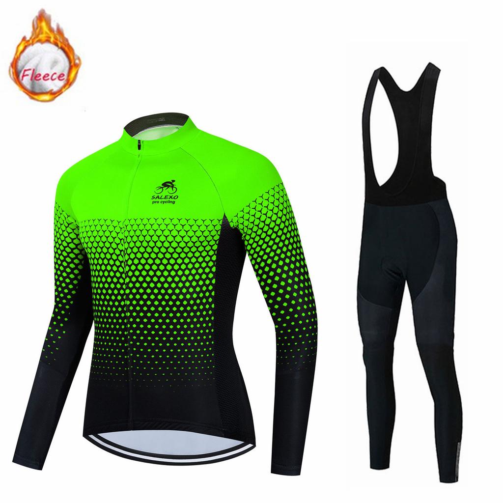 2026 Winter Fleece Warm Cycling Suit, Cycling Suit Fleece Winter Long-sleeved Cycling Suit Tour De France Team Version Cycling Suit Cover