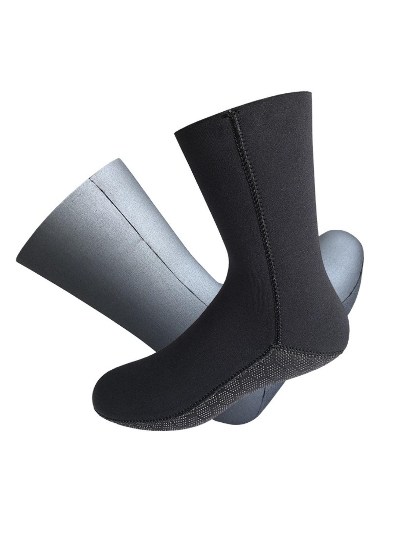 

Diving Socks Men Swimming Deep Diving Warm Waterproof Mens Socks Soccer Meias Esportivas Toe Socks S чёрный