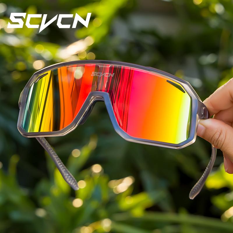 SCVCN Fashion Sunglasses Street Outdoor Cycling Glasses Sports Bike for Men Eyewear MTB UV400 Goggles Bicycle Riding Sunglasses 7