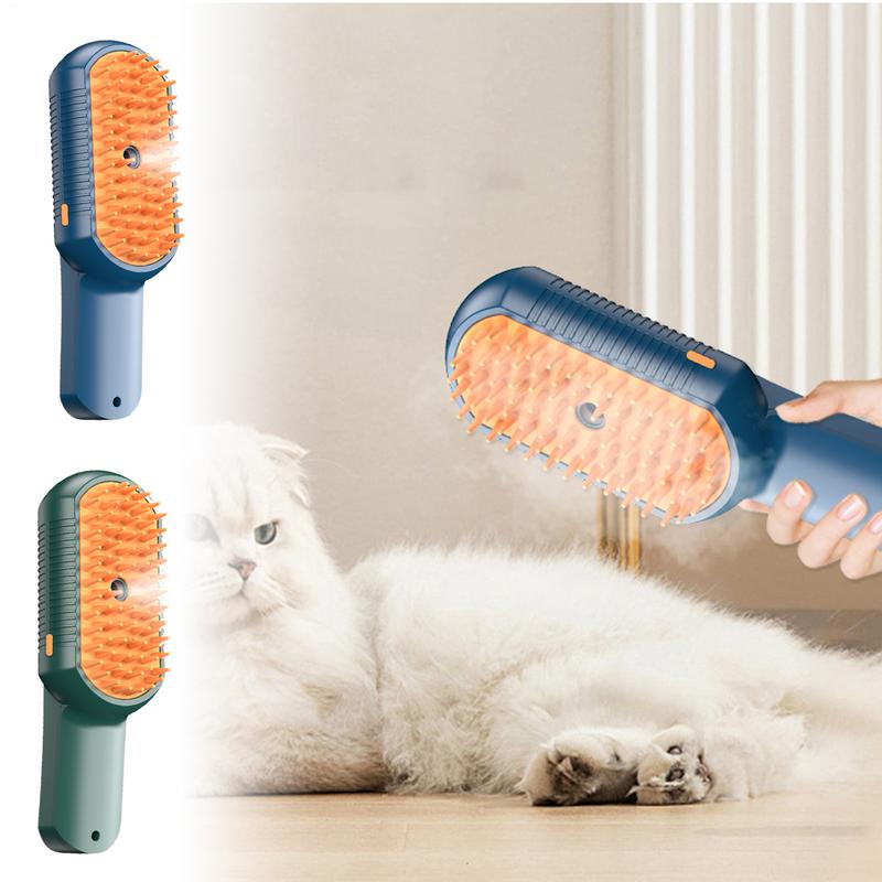 Dampfende Katzenbürste zum Haaren Haarbürste mit Dampf für Katze Multifunktionales Tierpflege-Werkzeug zur Haarentfernung und