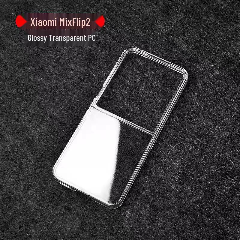 Xiaomi Mix Flip 2 Transparent Foldable Phone Case - High-Transparency PC Hard Shell Transparent PC Hard Shell [Set]