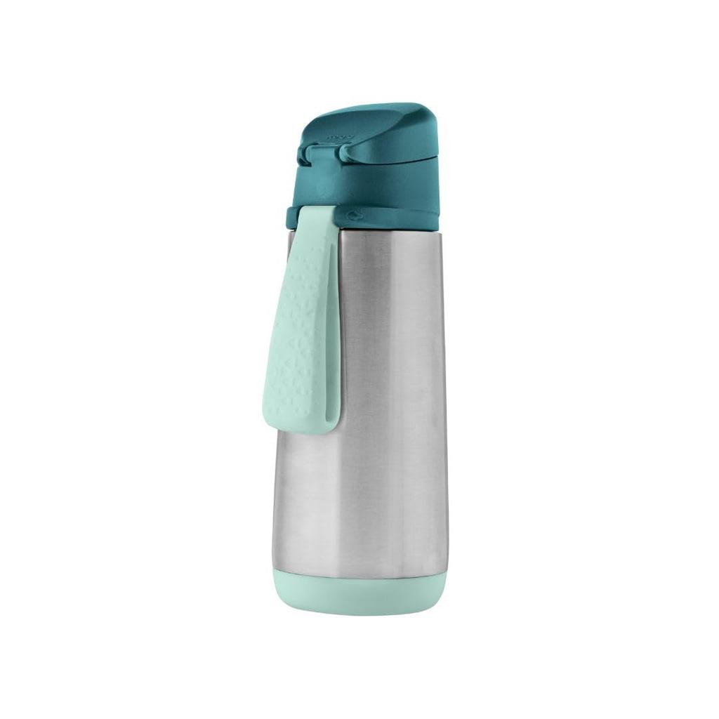 B.box (Beebox) Children's Water Bottle, Spout, Insulated Drink Bottle, 500ml, Keeps Drinks Cold and Hot, One-Push Opening, Dishwasher Safe [b.box Auth