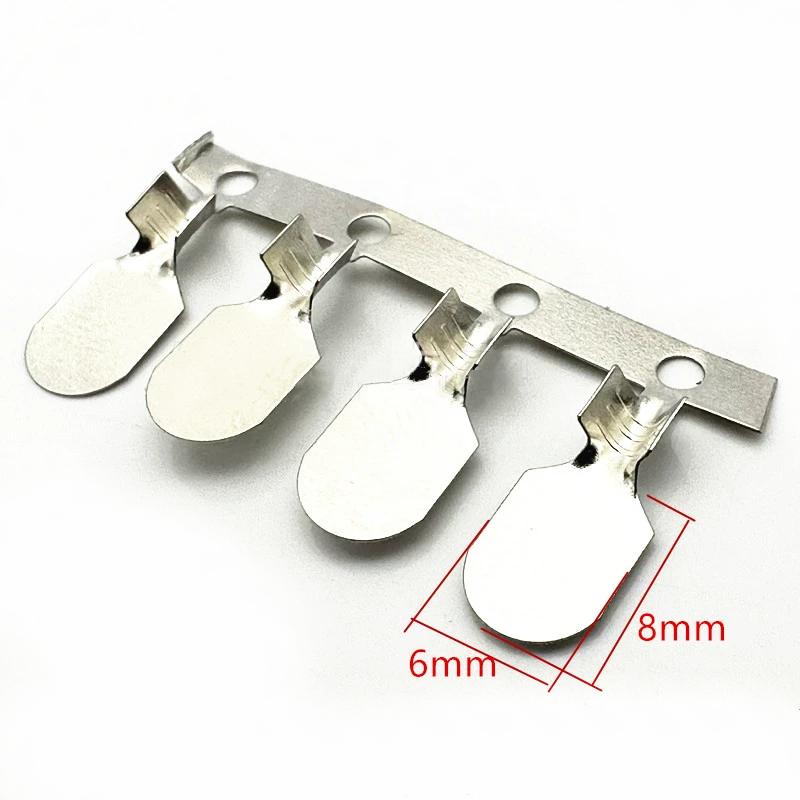 Stamping Terminal, Circular Nickel Plate, Butt Welding Terminal Plate, Wire Clip, Nickel Plate, 18650 Battery Cell Spring Plate