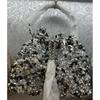 2026 Womens Crystal-Embellished Crossbody Bag Fringe Detail Small Square Shoulder No Top Handle