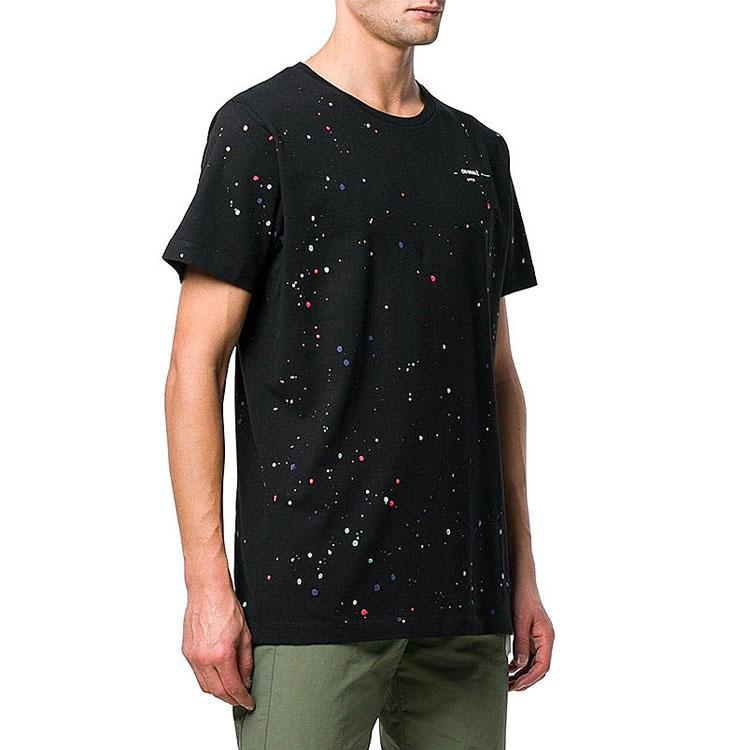 OFF WHITE Farbe Gesprenkeltes T-Shirt OMAA027R191850331088
