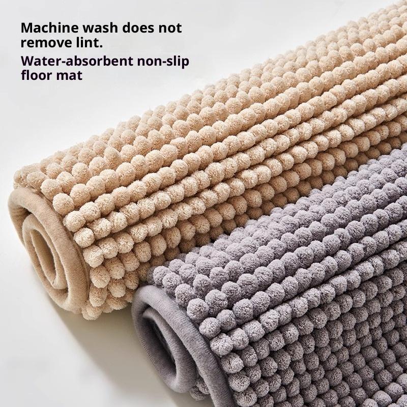 Special Short Hair Floor Mat Toilet Bathroom Floor Mat Dirt Resistant Door Mat Fixed Soft Absorbent Non-Slip Carpet