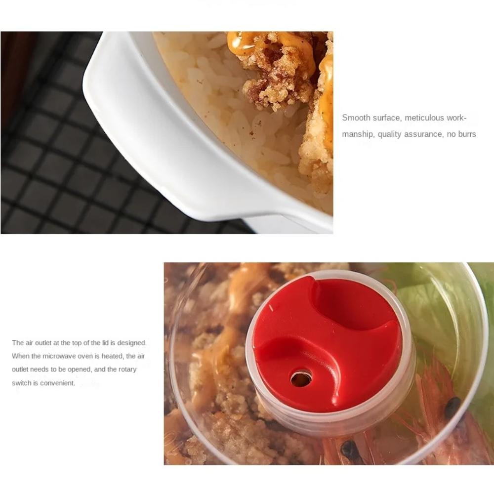 Ecologic Cuptor cu microunde Cutie specială Cutie de plastic încălzită pentru proaspăt Chifle aburite Orez