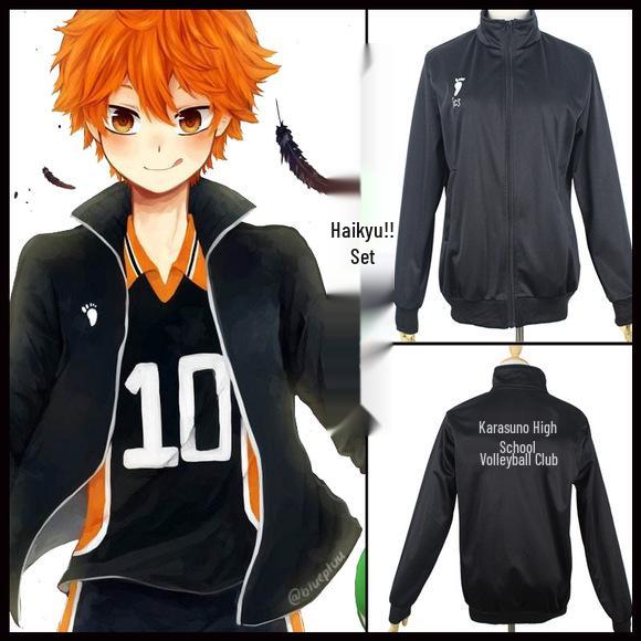 Haikyuu!! Keiji Akaashi & Kotaro Bokuto Men's Campus Sports Cosplay Costume – Short Sleeve Set