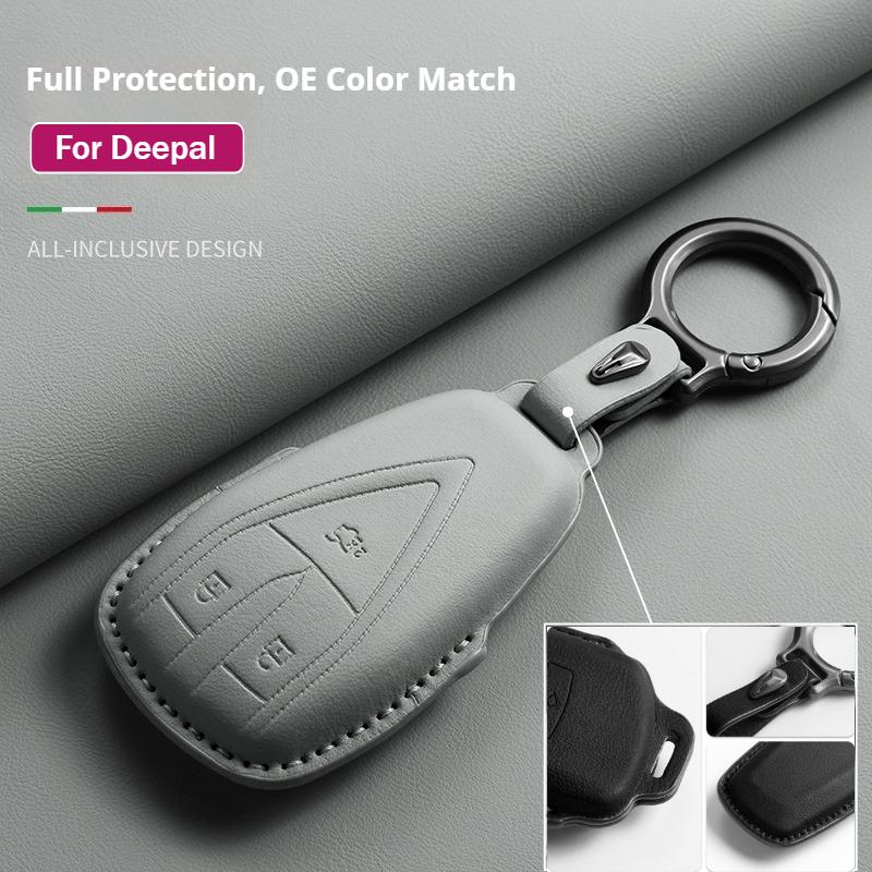 For Changan Deepal S7 G318 SL03 Car Key Cover Original Car Color Smart Key Holder Leather Protector High Quality Accessories H5