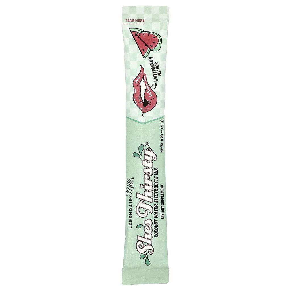 She'S Thorsty®, Coconut Water Electrolyte Mix, Watermelon, 18 Stick Packs, 7.8G (0.28Oz) Each