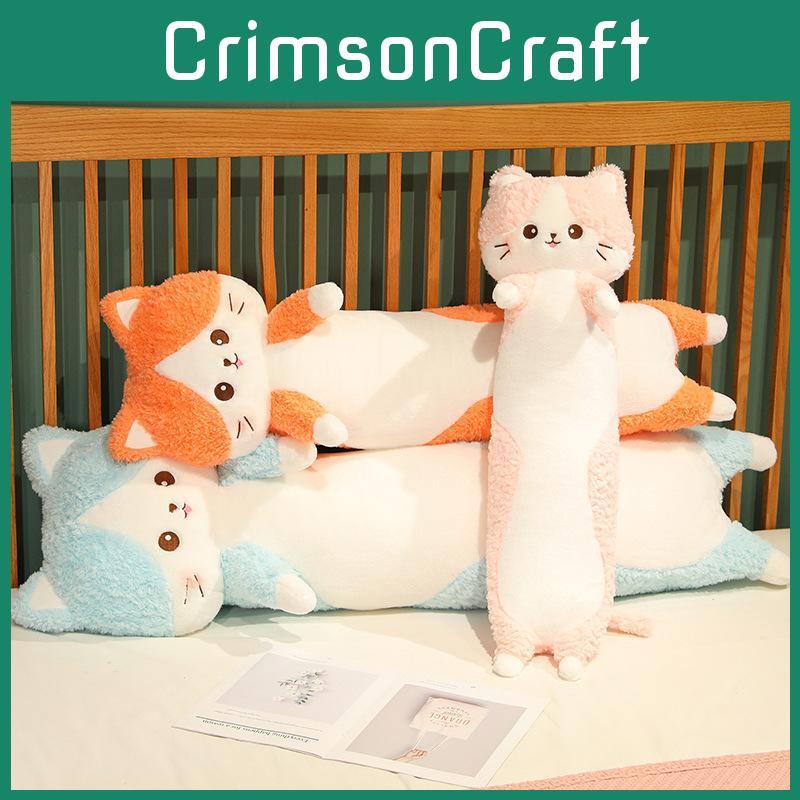 Cat Long Happy Plush Toy Cartoon Animal Stuffed Doll Room Decoration Gift Kids
