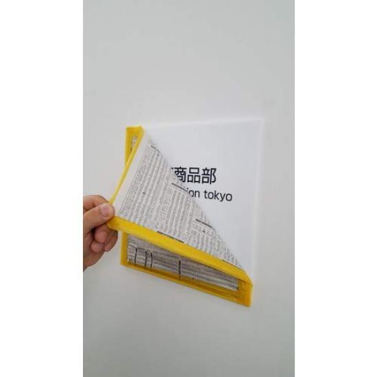 TRUSCO Architectural Paint Masking 50mm 18m 2 Tape, Wide, Long, Rolls, Yellow, MTA-5018-2-Y