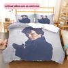 Sherlock Holmes Pattern Bedding Home Decoration Birthday Gift ( 1 Duvet Cover + 2 Pillowcase, Without Core),fan Merchandise.