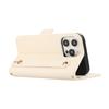 For iPhone 15 Pro Max Leather Case with Card Holder,Straps,Shockproof Wallet Phone Cover
