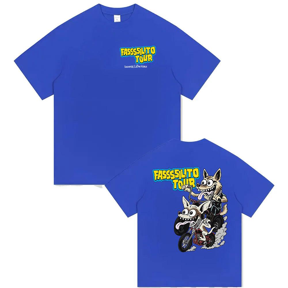 

Ta Facil La Panter Lucho Rk Tour 2026 Merch T Shirt Mens Pop Fashion Oversized Cotton Tshirts Retro Hip Hop Clothing Tshirt M