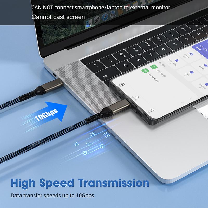 USB 3.2 Gen 1 Type C Cable For Macbook iPhone 16 Samsung Phone iPad 30cm 50cm Short 1M 2M 3M Long Male To Male Data Charger Cord