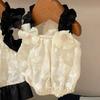 Casual Polyester Dog Sling Dress Breathable XS~XL Ins Pet Clothes Pet Costume Pet Floral Bubble Skirt Spring/Summer