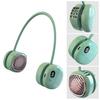 Leafless Hanging Neck Fan Digital Display 5 Speeds 360-Degree Strong Airflow Rechargeable Portable Lazy Neckband Fan