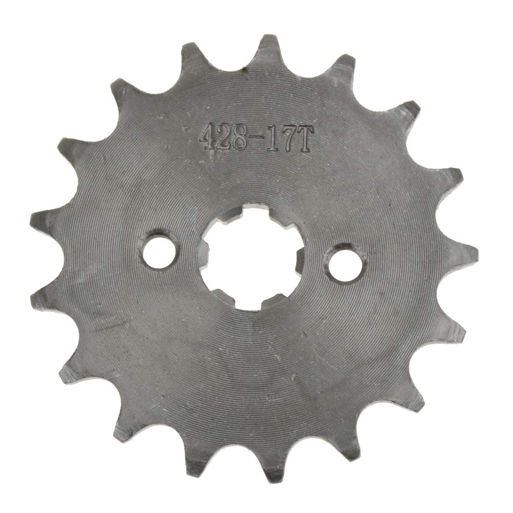 HIAORS 428 17T 17Mm Motorcycle Front Engine Sprocket For 50Cc 70Cc 110Cc 125Cc 140Cc 160Cc TaoTao Roketa Coolster Sunl Lifan Chinese ATV Quad Dirt