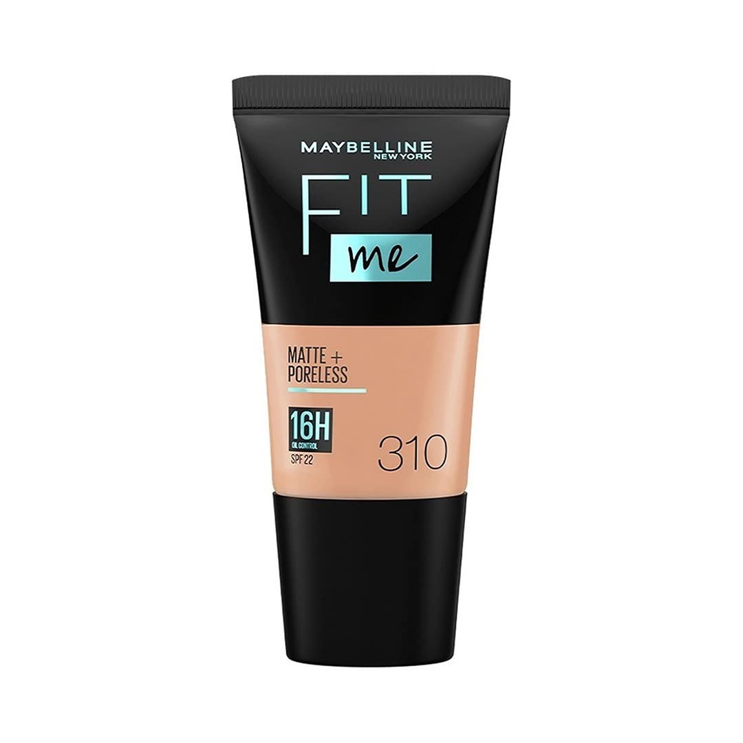 

Maybelline New York Fit Me Liquid Foundation 310 Matte Poreless Full Coverage Blendable 18ml