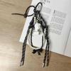 Pendentifs de Sac de Luxe Corde Tressée Polyvalente DIY Sac en Corde Y2k Breloque de Sac Tendance Ornement Suspendu Esthétique Porte-clés Mignon