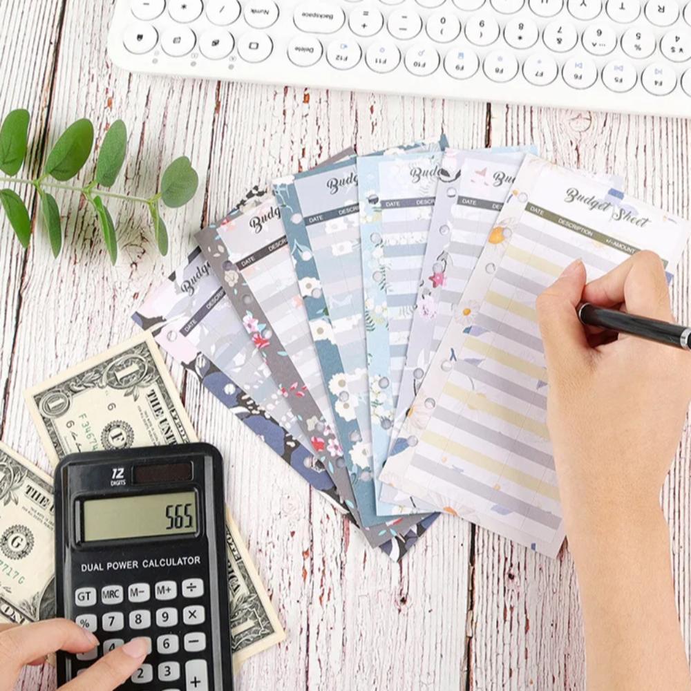 

6 Holes A6 Loose Leaf Refill Budget Paper Notebook Refill Paper Style C