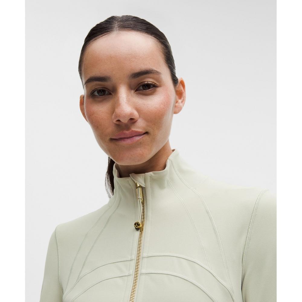 Lululemon Define Jacket  Nulu Fog Green Gold Gold