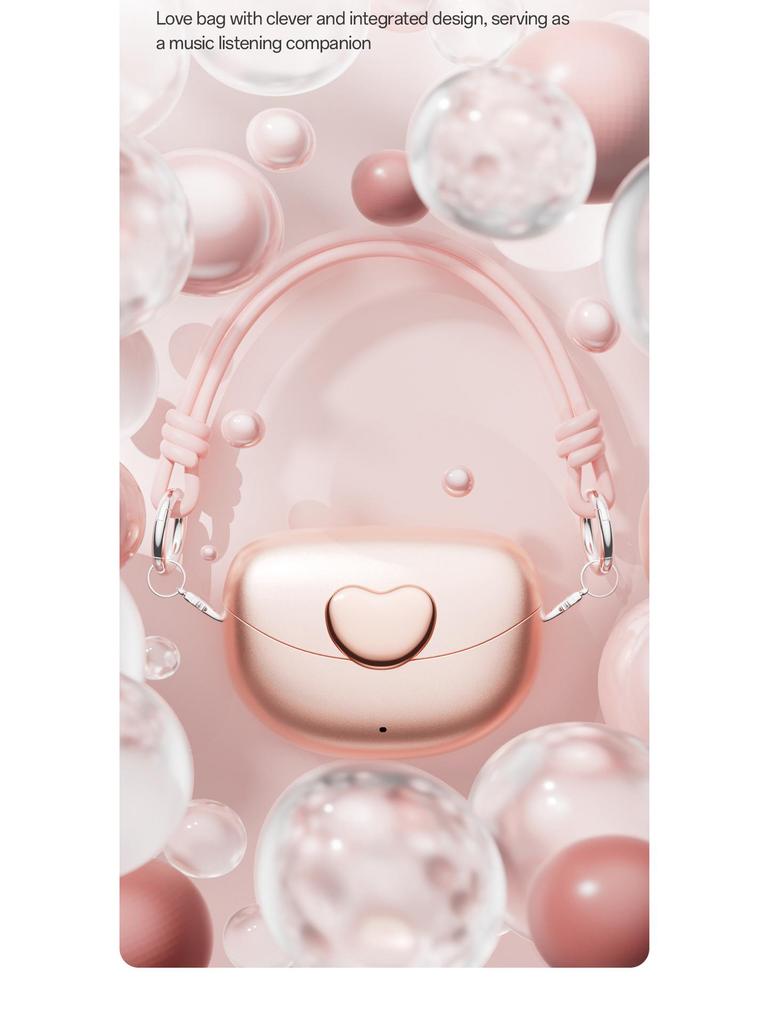 Smart M106 Heart-shaped Open Ear Clip Bluetooth Earphones