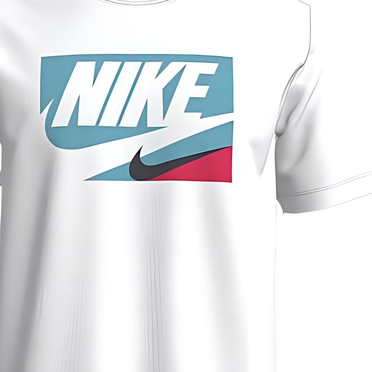 Nike Logo Print Pullover Short Sleeve T-Shirt Men Tops White DD9156-100