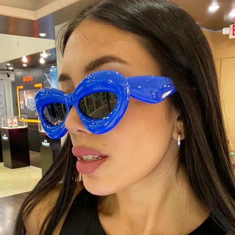 New Women Cat Eye Sunglasses Cute Candy Color Trendy Y2K Party Eyewear Spice Girls Gafas De Sol