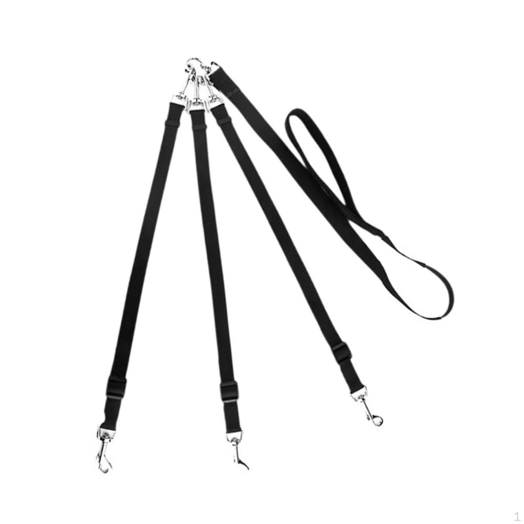 3 In 1 Dog Leash Detachable Belt, Sturdy, Adjustable,Triple for Large Medium Small