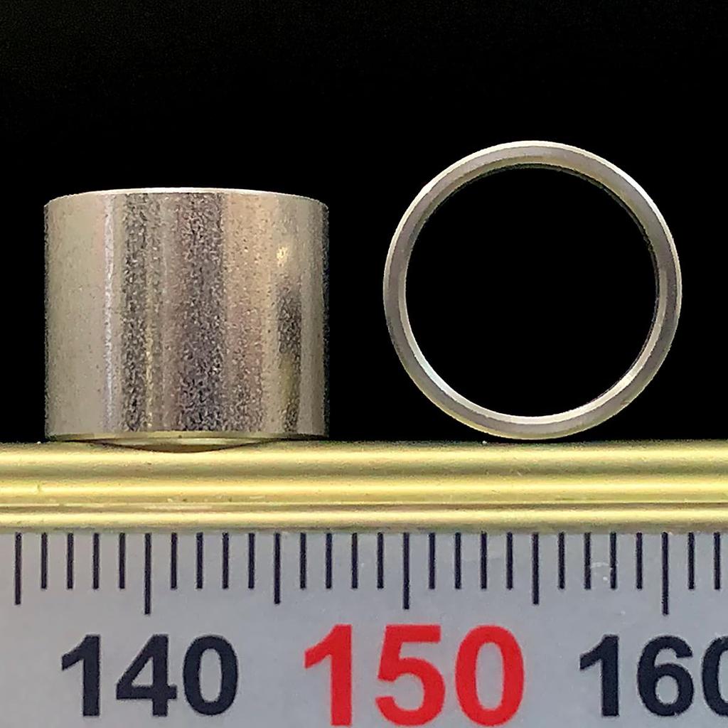 Nagai Screw Spacer, Stainless Steel, Inner Diameter 0.4 Inch (10.2 Mm), Outer Diameter 0.5