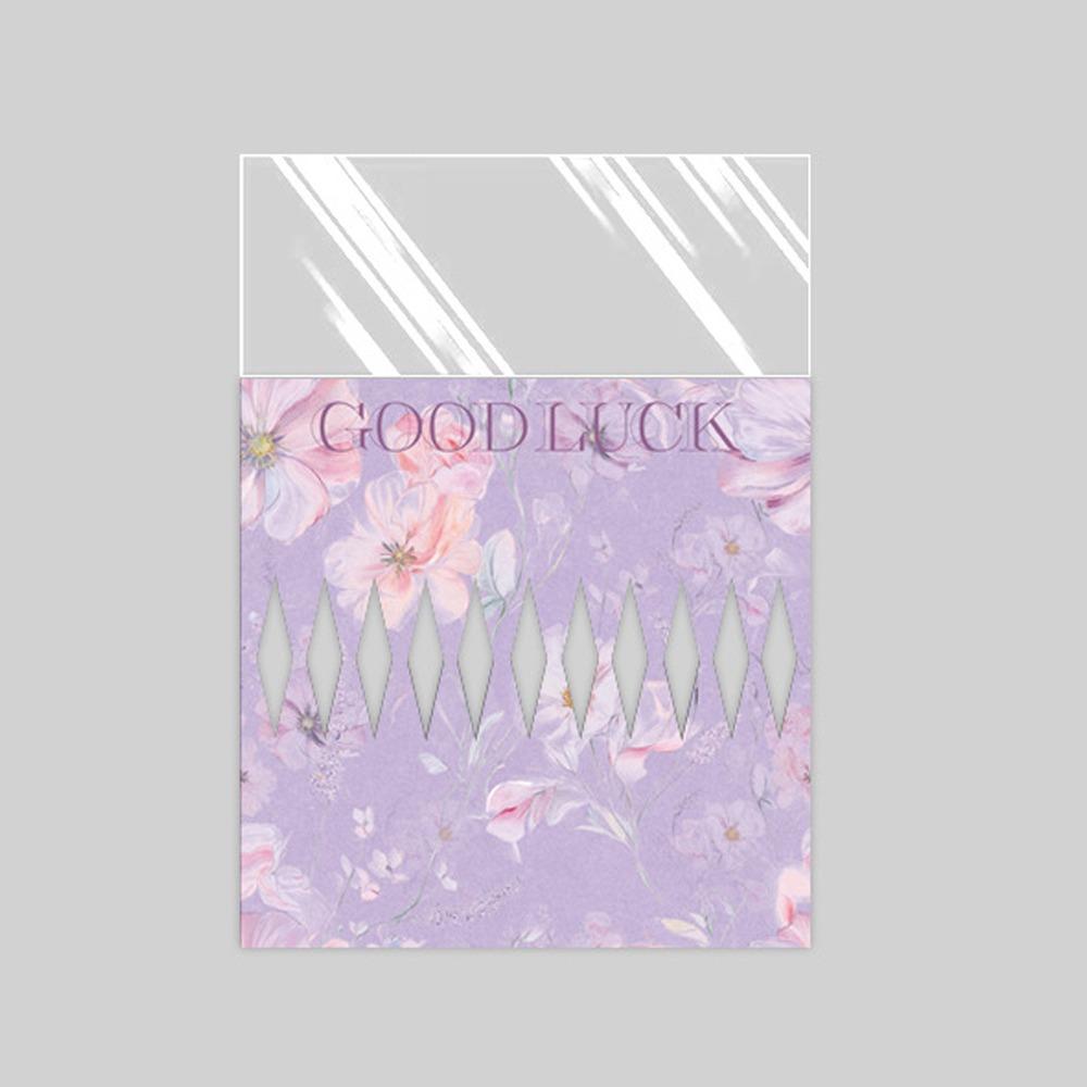 

10pcs Integrated Flower Wrapping Bags Waterproof Romantic Hug Bucket Bouquet Transparent Plastic Bouquet Packaging Bag 42-30 cm фиолетовый