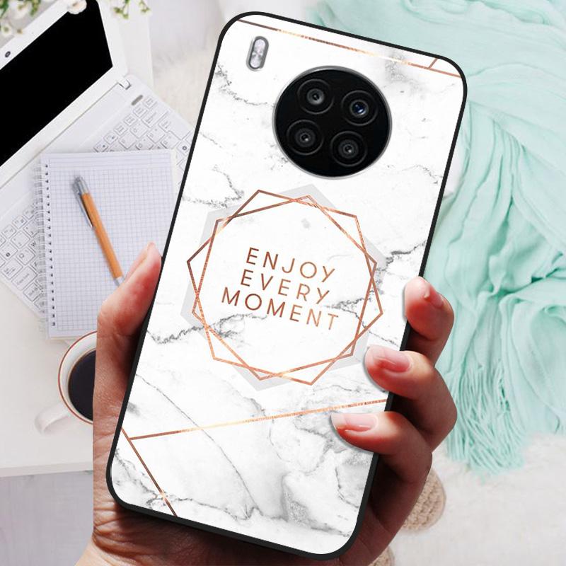 For Honor 50 Lite Case Black Cover Lion Wolf Silicone Soft Back Cases For Huawei Honor 50 Lite Pro Phone Case Protective Shell