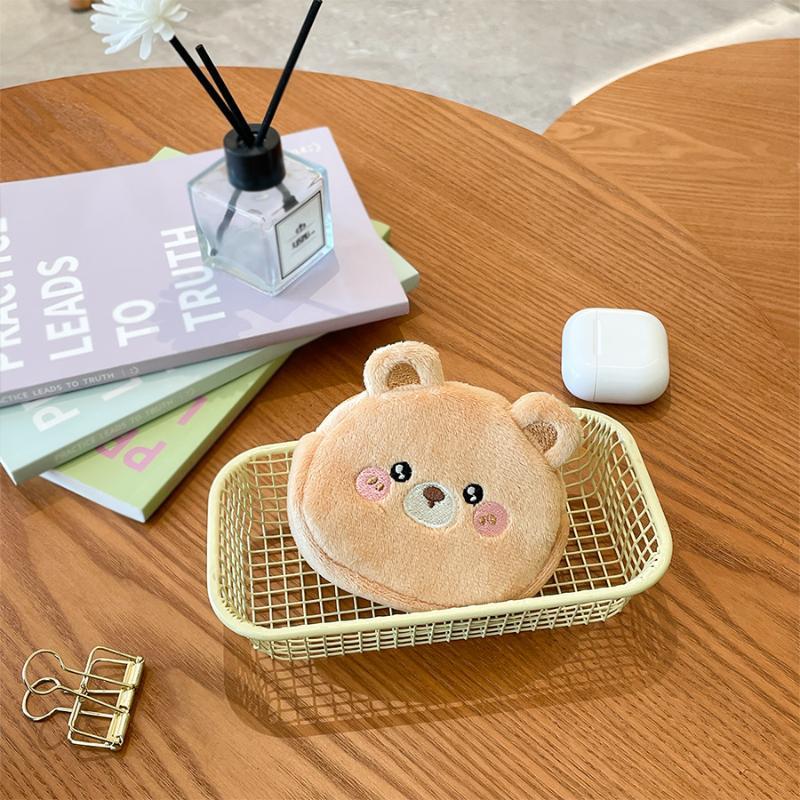 Plush Coin Purse Multifunctional Portable Coin Purse Metal Chain Coin Bag Adorable For Backpack Charm Crossbody Bag Accessory