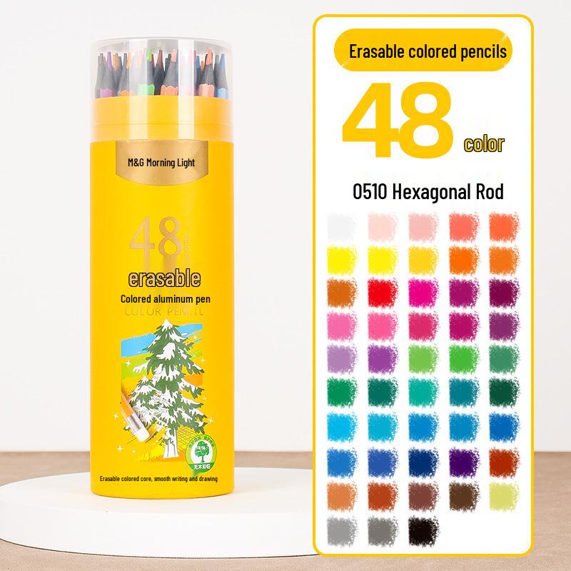 Morning Light No-Sharpen Water-Soluble & Oil-Based Colored Pencils for Kindergarten & Primary Students