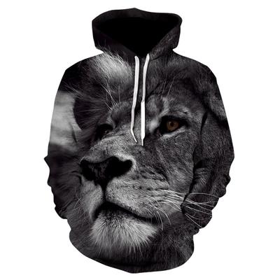 Animal Lion Pattern Men Women Hoodie 3D Print Pullover Tops Men's Sweatshirt Autumn Jacket Coat Plus Size Streetwear Tracksuit