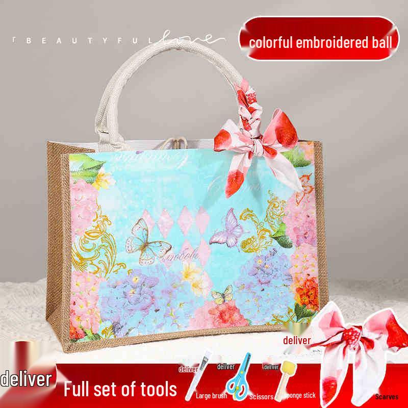 Spring Festival Kids' DIY Decoupage Linen Tote Kit