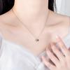 925 Sterling Silver Stylish Simple 100 Languages I Love You Projection Stone Pendant Necklace Birthday Party Anniversary Gift