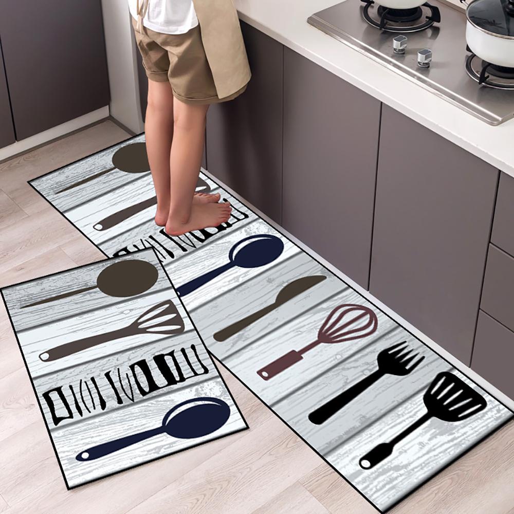 Tappetino da cucina Tappeto a striscia lunga per corridoio della camera da letto Tappeto morbido e antiscivolo Tappetino per ingresso Accessori da cucina