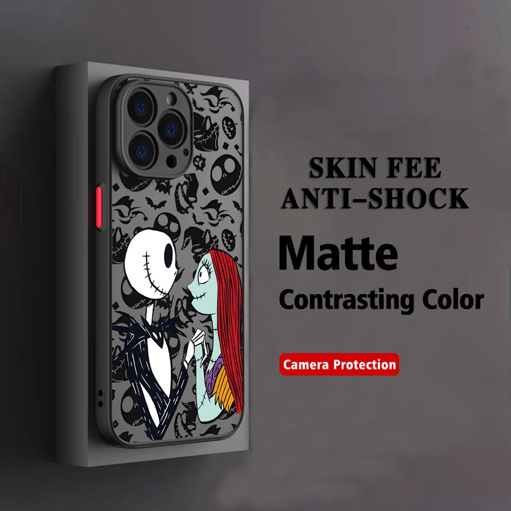 QUENTE Capa de Celular O Estranho Mundo de Jack Para iPhone 17 16e 16 15 14 13 12 11 Mini Pro Air Max X XR XSMax 7 8 6 Plus Fosca