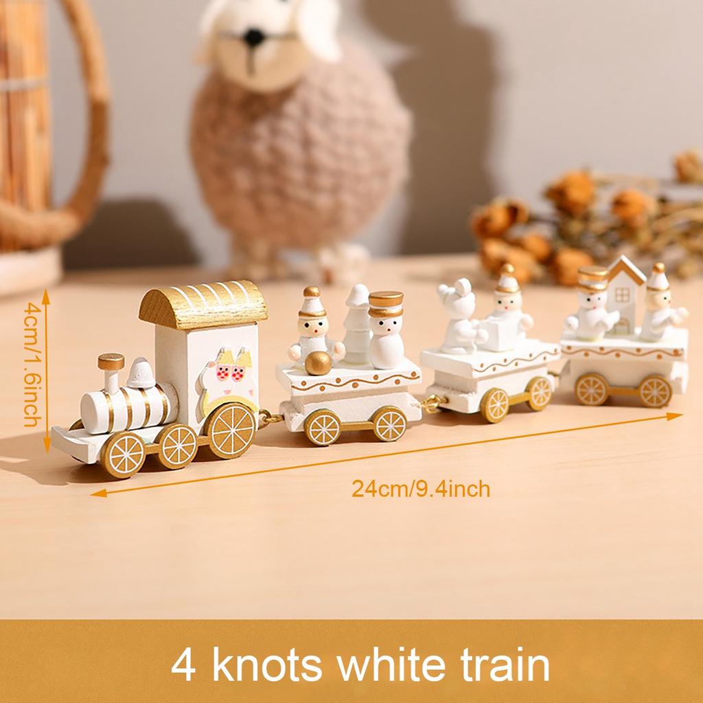 Wooden Train Christmas Ornament Merry Christmas Decoration For Home Table 2026 Xmas Gifts Noel Natal Navidad New Year 2026 Gifts