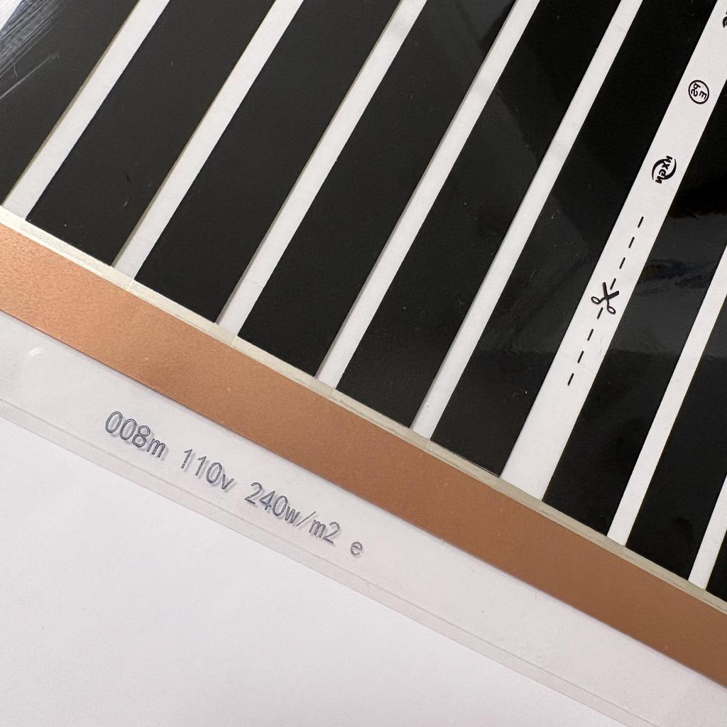 110V Infrared Heating Film 50cm Wide 240w/m2 Warm Mat Electric Warm Floor System Made In Korea