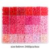 2400Pcs/box Acrylic Beads For DIY Bracelet Necklace Jewelry Making Accessories