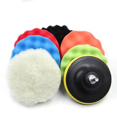 Kit de polissage de voiture 3/5/6/7 pouces, tampon de polissage de voiture, disque abrasif, éponge, tampons en mousse, polisseuse pour la rénovation des phares