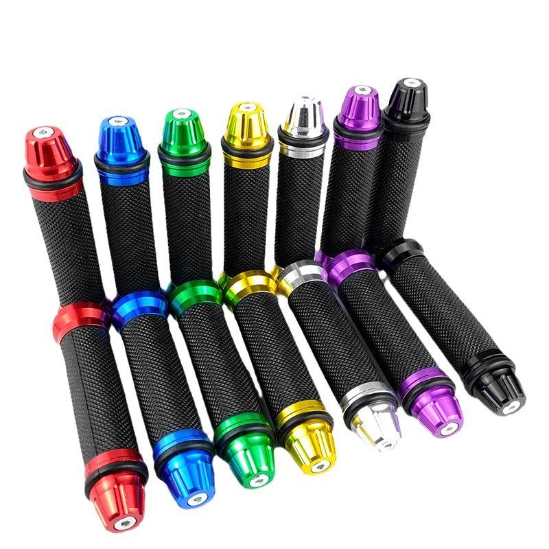 1 Pair 7/8'' Anti-Slip Motorcycle grips hand Handlebar Bar Grips Bicycle Rubber Mountain Cycle Handle Handlebar Bar Grips