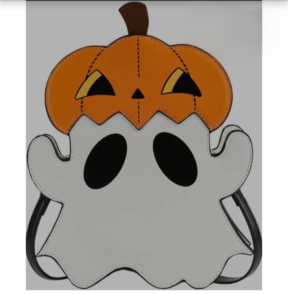 Halloween Ghost Pumpkin Sling Bag Cute Crossbody Purse Spooky Shoulder Bag Trick or Treat Handbag Halloween Party Accessory Gift for Her