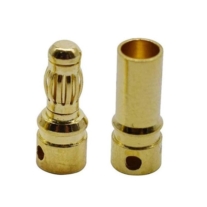 Packung mit 15 Paaren 3,5 mm Kupfer-Bananenstecker Stecker und Buchse für bürstenlosen Motor und elektronischen Drehzahlregler